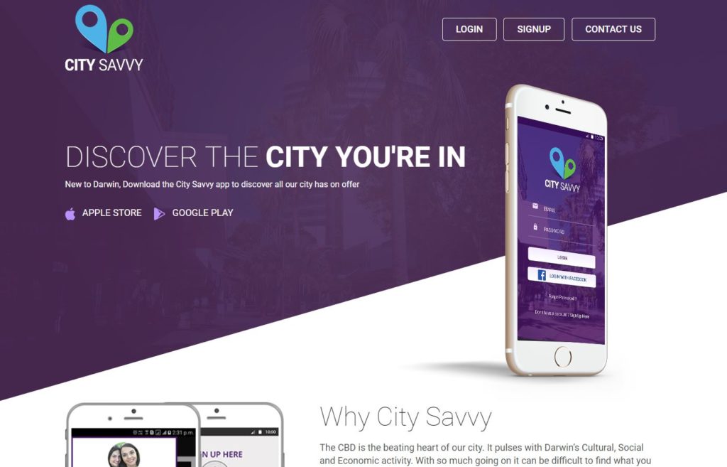 City Savvy - Mobile Phone app for Darwin City